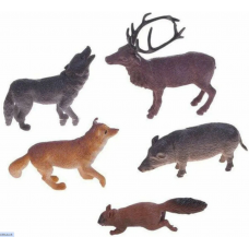 Набор диких животных России 5шт в пакете Т53848 