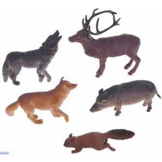 Набор диких животных России 5шт в пакете Т53848 Набор диких животных России 5шт в пакете Т53848
