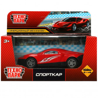 Машина металл СПОРТКАР, 10,5 см, инерция, кор Технопарк 2107C047-R Машина металл СПОРТКАР, 10,5 см, инерция, кор Технопарк 2107C047-R
