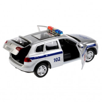 Металлическая машинка Технопарк VW Touareg Полиция TOUAREG-P-SL