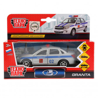 Металлическая машинка Технопарк Lada Granta Полиция SB-16-41-P