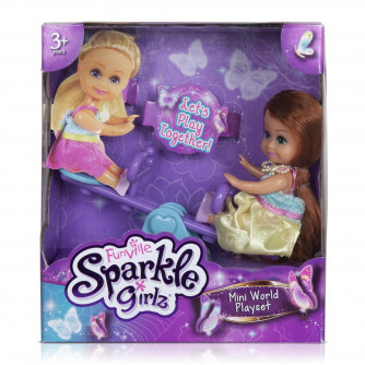 Игровой набор Sparkle Girlz (кукла 11,5 см, мебель.) SG29095//желтый