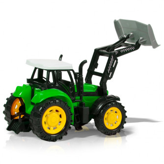 Фрикционная игрушка Handers Трактор с плоским ковшом HAC1608-101//зеленый