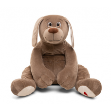 KULT Мягкая игрушка собака Чарли, 70см (сидя 35 см), бежево-серый (СБЧарли/35/270-1)