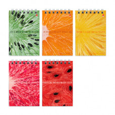 Блокнот А7 40л.кл.гребень,картон.обл.Альт, 