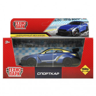 Машина металл СПОРТКАР, 11,5 см, инерция, кор. Технопарк 2207C0170-R   