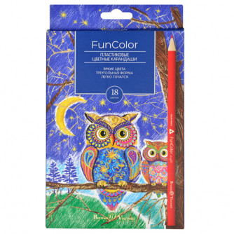 Карандаши цветные Bruno Visconti Funcolor 18 цветов 30-0061