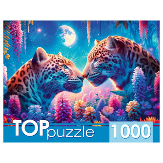 TOPpuzzle. ПАЗЛЫ 1000 элементов. ВЛЮБЛЕННЫЕ ЛЕОПАРДЫ (Арт. ХТП1000-8738) TOPpuzzle. ПАЗЛЫ 1000 элементов. ВЛЮБЛЕННЫЕ ЛЕОПАРДЫ (Арт. ХТП1000-8738)