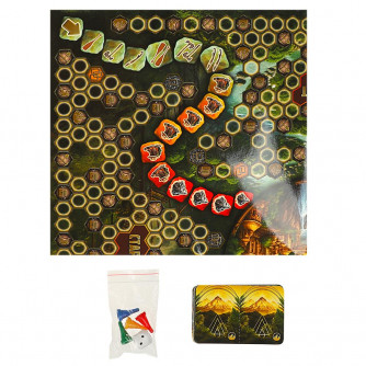 Золото майя. Настольная игра-ходилка квадрат.40 карточек. 250х250х55 мм. Умные игры.4650250598053