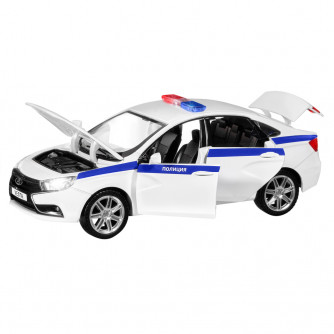 Металлическая машинка Автопанорама  Lada Vesta Полиция JB1251151
