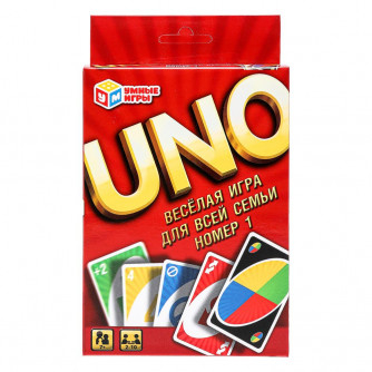 UNO. Карточная игра. 92х130х22мм. Умные игры 4660254460690