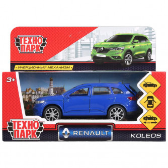 Машина металл RENAULT KOLEOS, длина 12см, открыв. двери, инерц, синий, в кор. Технопарк в кор.2*36шт KOLEOS-BU