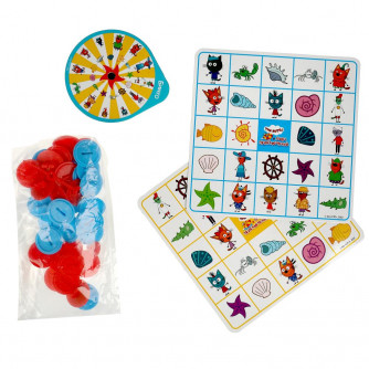 Настольная игра Играем вместе Три кота и море приключений Бинго B1897766-R3