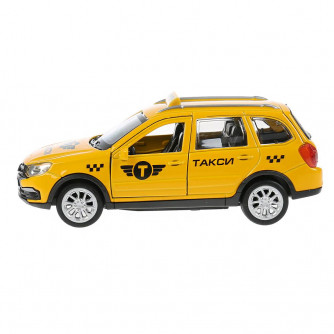 Металлическая машинка Технопарк Lada Granta Cross 2019 Такси GRANTACRS-12TAX-YE