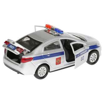Инерционная машинка Kia Rio - Police, 12 см