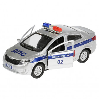 Инерционная машинка Kia Rio - Police, 12 см