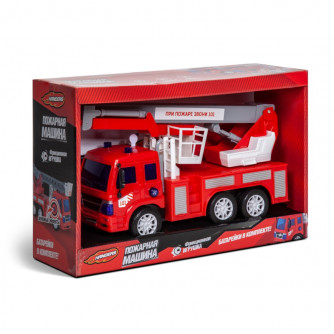 Фрикционная игрушка Handers Пожарная машина Автовышка HAC1608-150