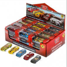 Машина металл ГОНОЧНЫЕ МАШИНЫ 8 см, инерц, ассорт, кор., дисп. Технопарк уп-24шт в кор.2*9уп 2013822-R