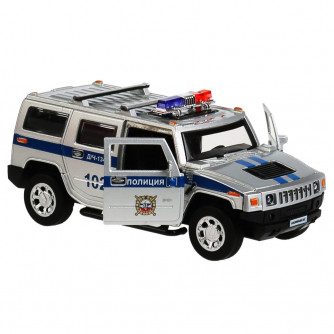 Металлическая машинка Технопарк Hummer H2 Полиция HUM2-12POL-SR