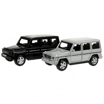 Машина металл MERCEDES-BENZ G-CLASS 12 см,двери, багаж, инерц, дисп. Технопарк GCLASS-12DB6-MIX  