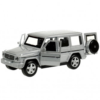 Машина металл MERCEDES-BENZ G-CLASS 12 см,двери, багаж, инерц, дисп. Технопарк GCLASS-12DB6-MIX  