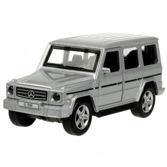 Машина металл MERCEDES-BENZ G-CLASS 12 см,двери, багаж, инерц, дисп. Технопарк GCLASS-12DB6-MIX  