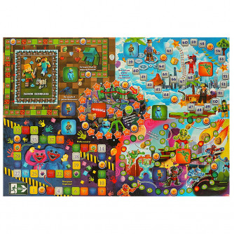 Крутые приключения.  Настольная игра-ходилка на блистере. 165х240мм. Умные игры в кор.50шт 4650250585244