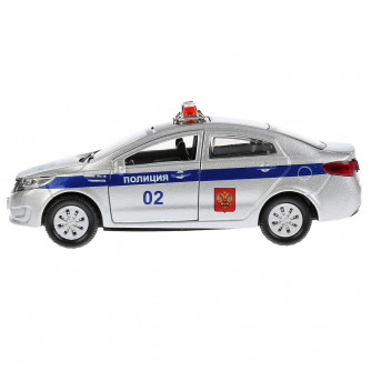 Инерционная машинка Kia Rio - Police, 12 см