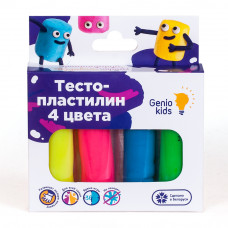Тесто-пластилин Genio Kids 4  цвета  TA1082