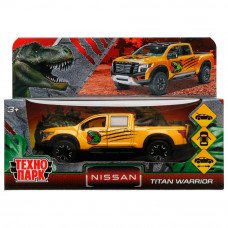 Металлическая машинка Технопарк Nissan Titan Warrior Динозавры TITAN-13DIN-YE