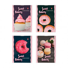 Блокнот А7 40л.кл.скрепка,картон.обл.Альт, 