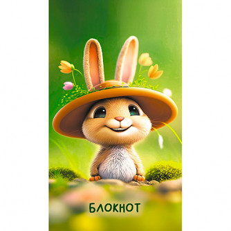 Блокнот А7 16л.кл.скрепка,бумажная обл.КТС, Блокнот А7 16л.кл.скрепка,бумажная обл.КТС,