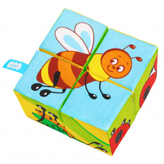 Игрушка кубики Собери картинку Насекомые 689