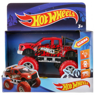 Машина металл свет-звук hot wheels ВНЕДОРОЖНИК, 12 см, дв, подв., инер, кор. Технопарк в кор.2*36шт FY6108G-R2