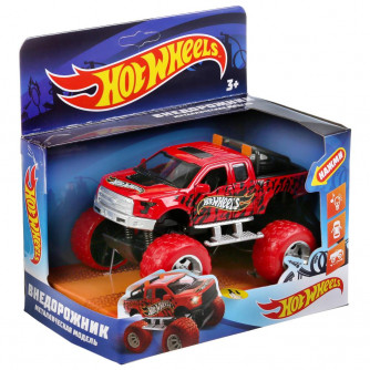 Машина металл свет-звук hot wheels ВНЕДОРОЖНИК, 12 см, дв, подв., инер, кор. Технопарк в кор.2*36шт FY6108G-R2