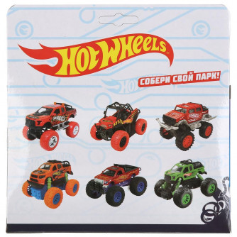 Машина металл свет-звук hot wheels ВНЕДОРОЖНИК, 12 см, дв, подв., инер, кор. Технопарк в кор.2*36шт FY6108G-R2