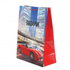Пакет подарочный глянцевый xl,спорткар,140 гр/м2 ЧУДО ПРАЗДНИК PXL-97435-SC (60)  