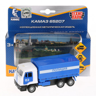Металлическая машинка Технопарк Камаз Полиция SB-16-89-B2-WB