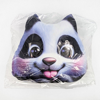 Подушка декоративная мордочка Панда 30 см МТГ01107 Levatoys в пак.   