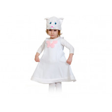 Карнавальный костюм Кошечка белая 2079