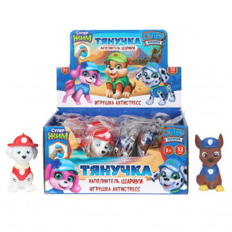 Игрушка - антистресс, тянучка с шариками, супер щенки МИКС, дисплей Супер Жим XI-PPD-PB-RU   