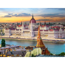 Алмаз мозаика (блест.) 30х40 см, с подр., с полн. заполн. ( цв.) Венгерский парламент.(Арт. AS34022)