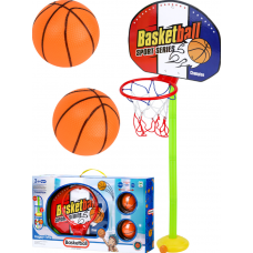 Набор для баскетбола (корзина на подставке 37-91,5 см, 2 мяча, коробка) ( Арт. 2337333)