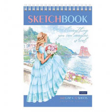 Блокнот-SketchBook А5, 32л, Hatber 