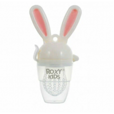 Ниблер для прикорма малышей Bunny Twist с силиконовой сеточкой. Цвет розовый RFN-006   