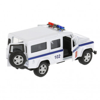 Металлическая машинка Технопарк Land Rover Defender Полиция DEFENDER-12POL-WH