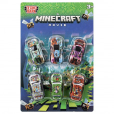 Машина металл майнкрафт набор 6 машин, 7 см, блистер  2411C0011-R   