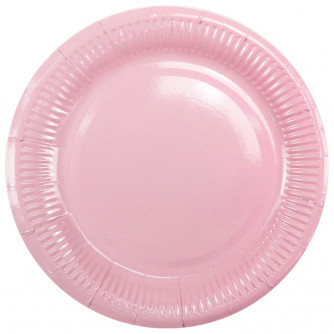 Тарелка бумажная ламинированная Pink 18см 6шт 6056896   