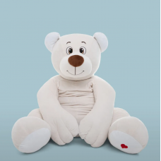 KULT Мягкая игрушка медведь Лари, 155см (сидя 80см), бежевый (МЛари/80/53-3)