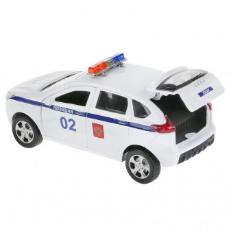 Металлическая машинка Технопарк Lada Xray Полиция XRAY-12POL-WH